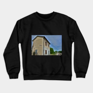 Disused Rail Building Between Moimacco and Cividale del Friuli Crewneck Sweatshirt